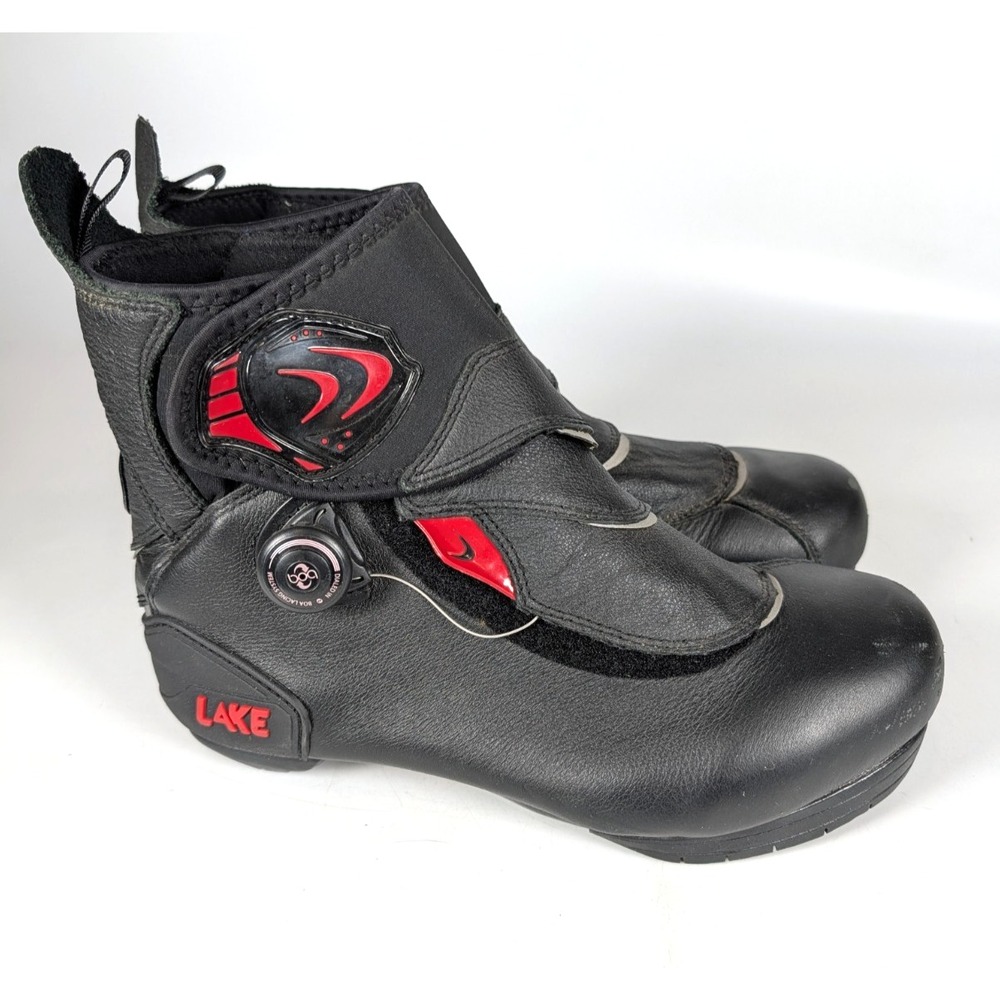 LAKE Winter Road Bike Boots Boa System Men's Size US 9 EUR 43